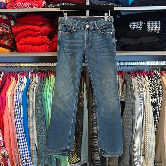 Rock & Republic Denim - Armani Exchange blue 4pocket flare jeans size 2 short